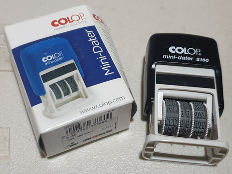Colop Mini Dater S160 Printer Self-Inking Rubber Stamp (plate)