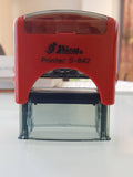 Shiny S-842 Self-Inking Rubber Stamp