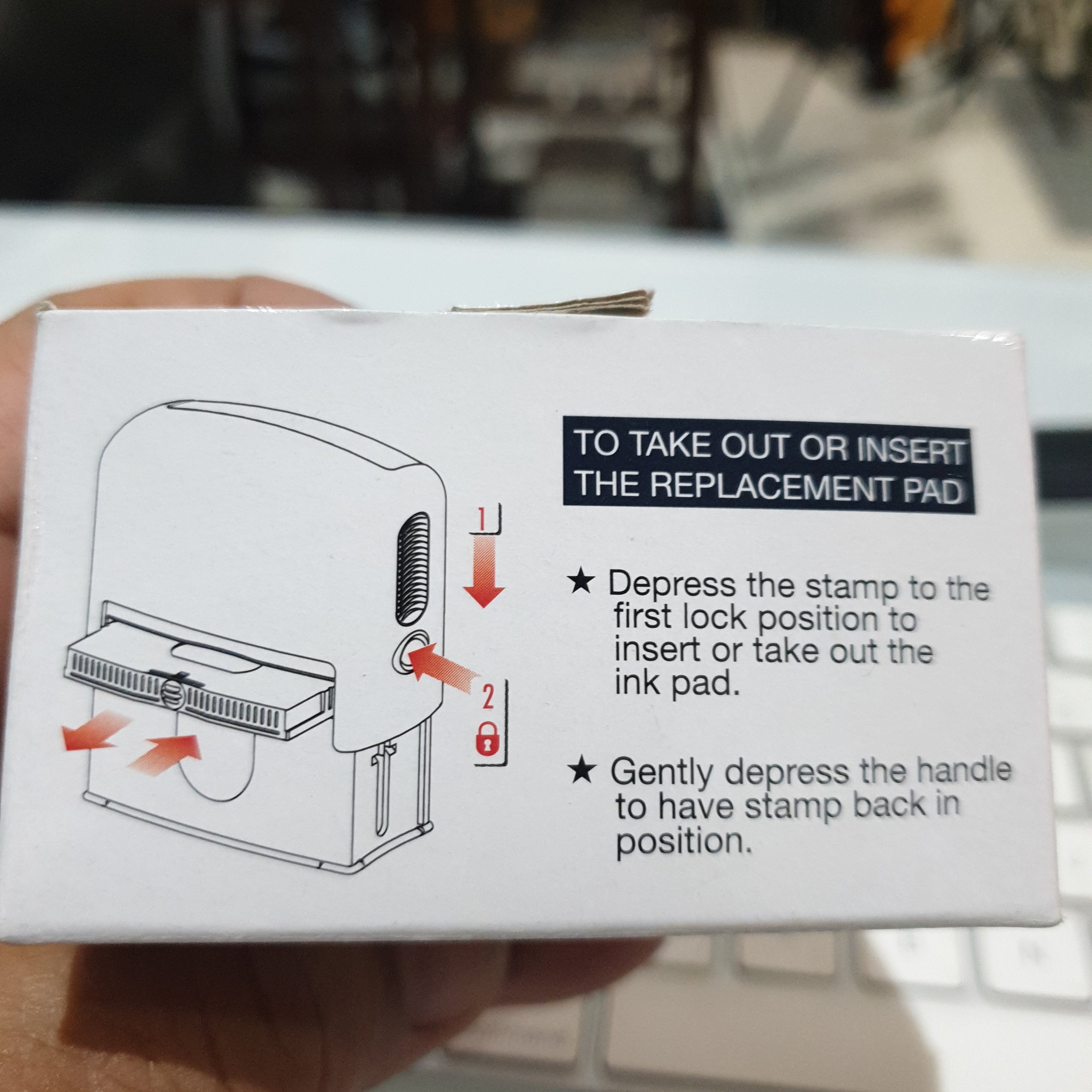 S-824-7 Black Replacement Ink Pad