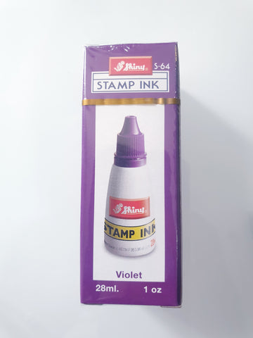 Shiny S-64 Stampad Ink,  Shiny Violet Ink, 28 ml.