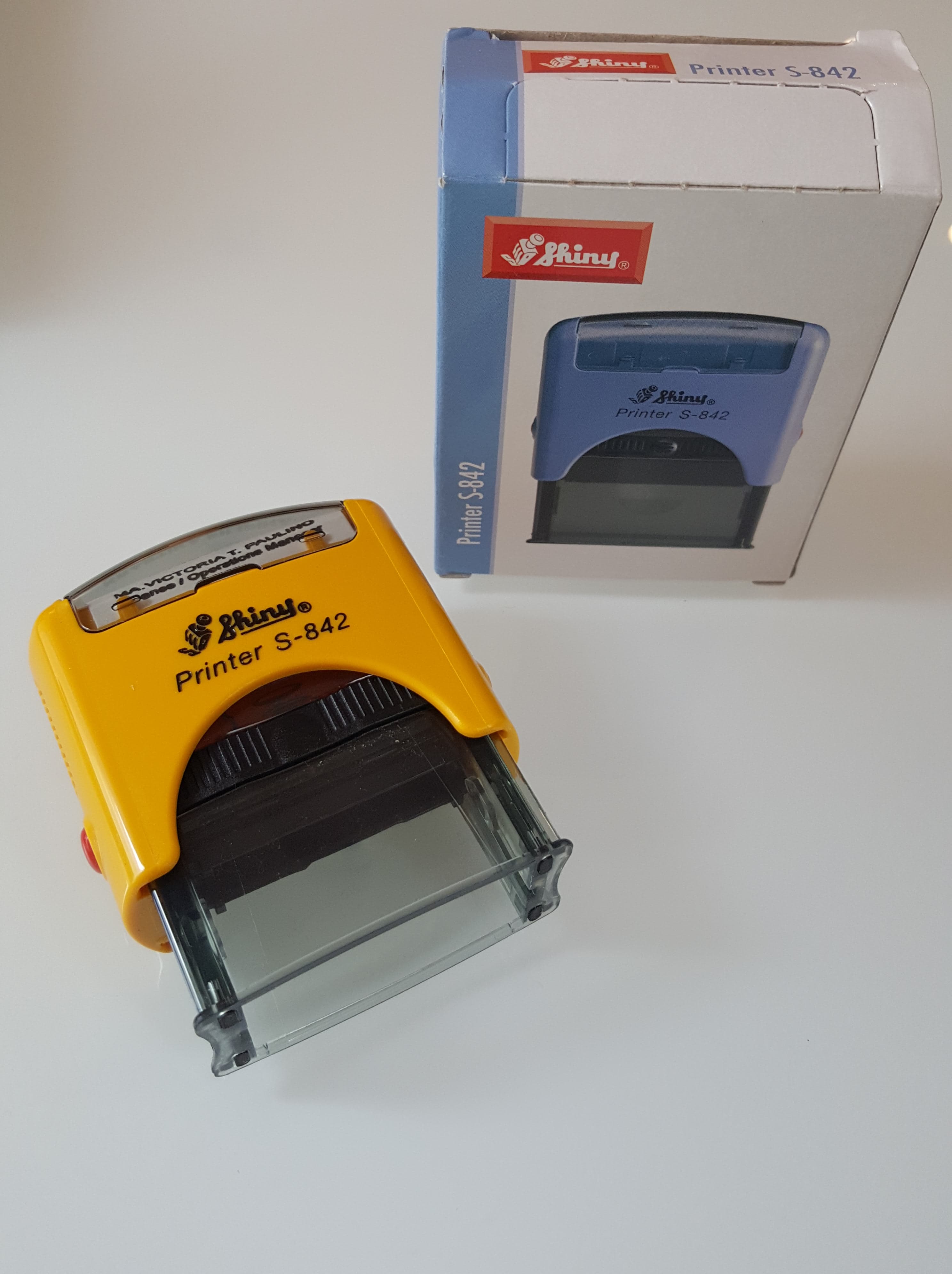 Shiny S-842 Self-Inking Rubber Stamp