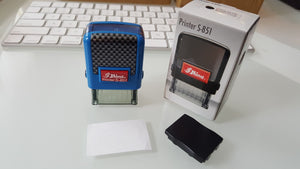 Shiny S-851 Self-inking Stamp Printer with Key Chain
