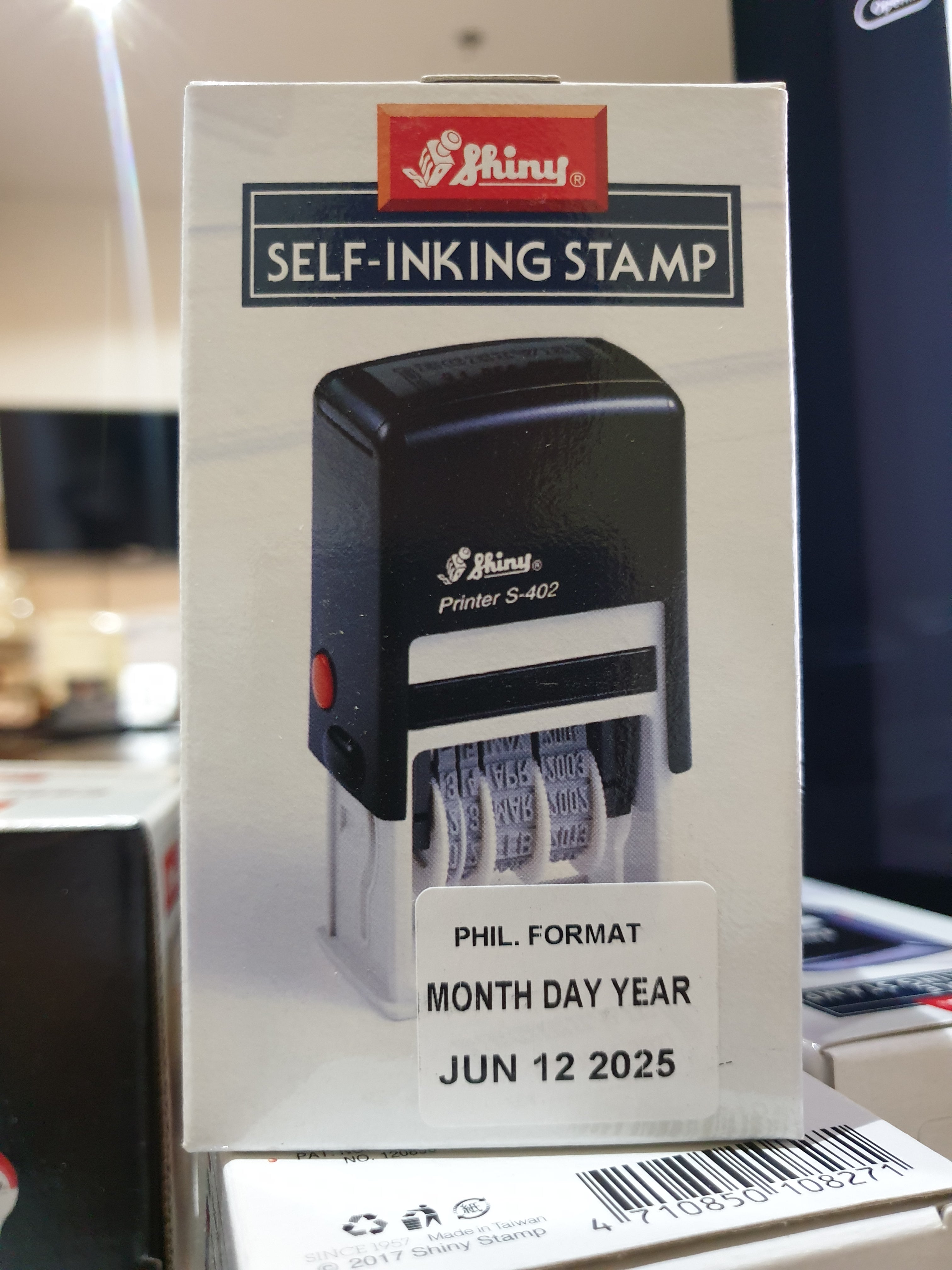 S-402 Shiny Self-Inking Stamp RECEIVED