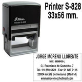 Shiny S-828 Plate  Printer Self Inking Stamp