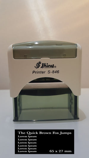 Shiny S-846 Printer Self Inking Rubber Stamp