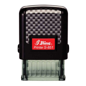 Shiny S-851 Self-inking Stamp Printer with Key Chain